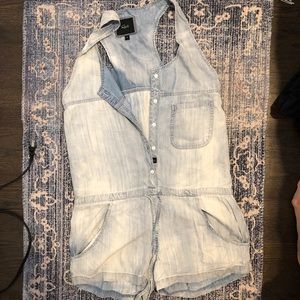 Rails chambray romper